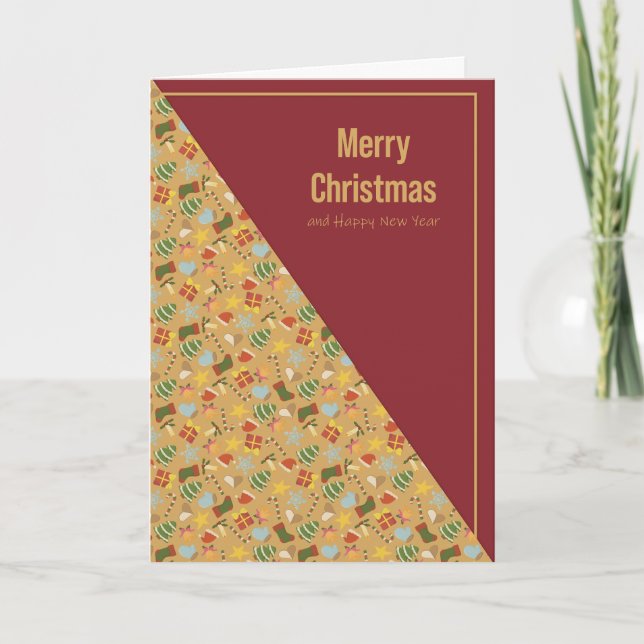 Tarjeta de Navidad Cálida y Acogedora (Anverso)