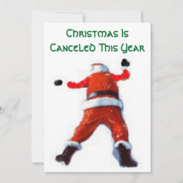 Tarjeta de navidad cancelada