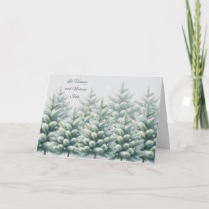Tarjeta de Navidad Canta Cielo y Naturaleza