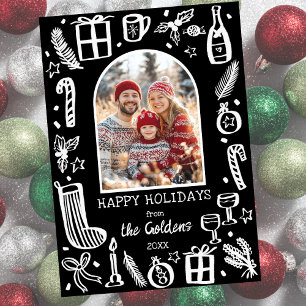 Tarjeta de Navidad Caprichosa Foto de Arco Person