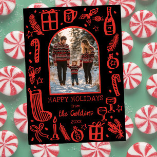 Tarjeta de Navidad Caprichosa Foto de Arco Person