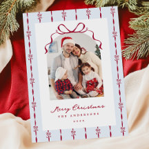 Tarjeta de Navidad caprichosa para fotos