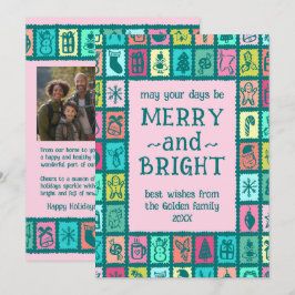 Tarjeta de Navidad Caprichosa Personalizada con 2