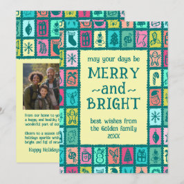 Tarjeta de Navidad Caprichosa Personalizada con 2
