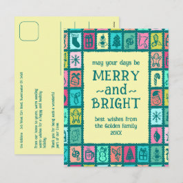 Tarjeta de Navidad Caprichosa Personalizada Llena