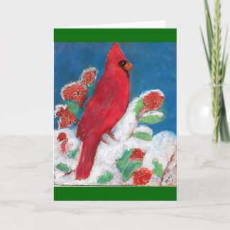 Tarjeta de Navidad cardinal