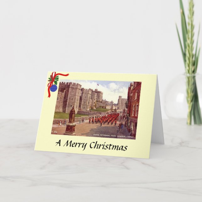 Tarjeta de navidad - Castillo de Windsor (Anverso)