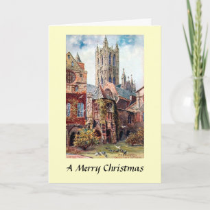 Tarjeta de navidad - Catedral de Canterbury