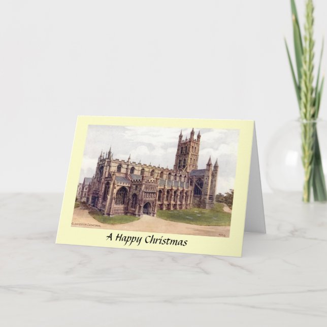 Tarjeta de navidad - Catedral de Gloucester (Anverso)