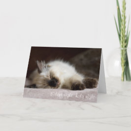 Tarjeta de Navidad Catnapping