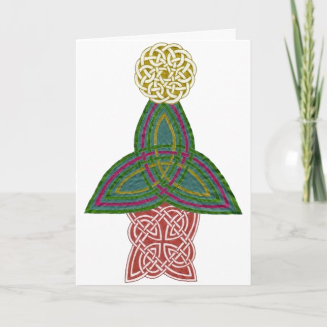 Tarjeta de Navidad céltica (Anverso)