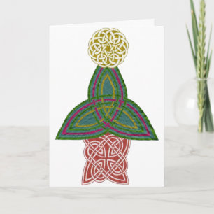 Tarjeta de Navidad céltica