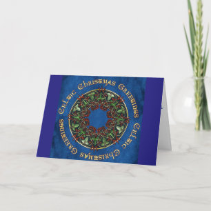 Tarjeta de Navidad céltica
