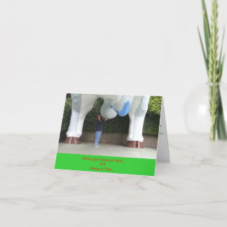 Tarjeta de Navidad chistosa del significado doble