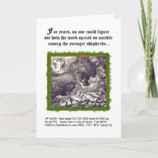 Tarjeta de Navidad chistosa del tema del