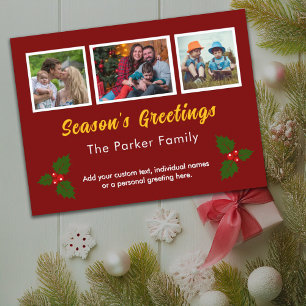Tarjeta de Navidad Collage de Fotos para Instagram