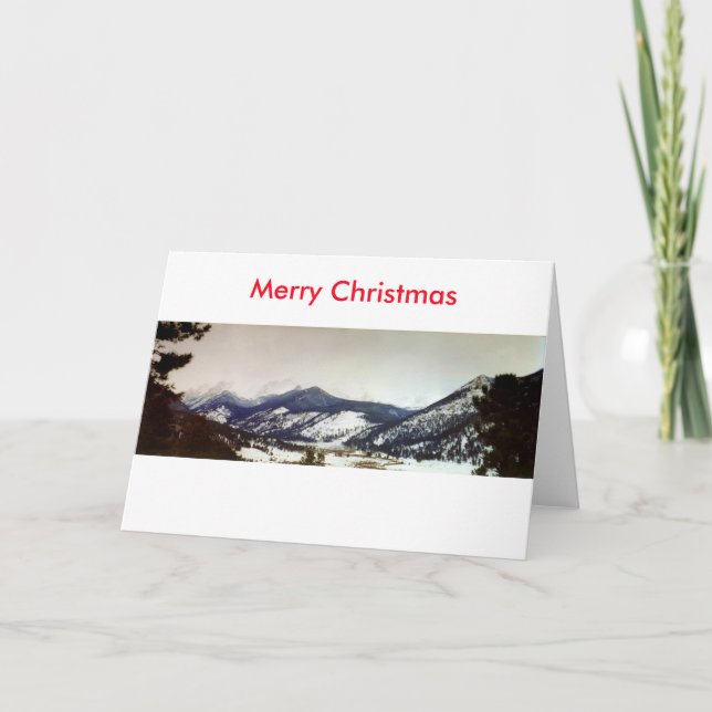 Tarjeta de Navidad Colorado Rockies Merry (Anverso)