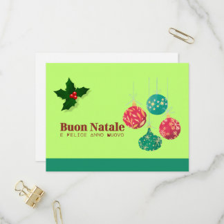 Tarjeta de Navidad colorida y alegre