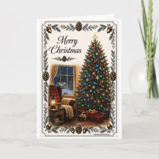 Tarjeta de Navidad con Árbol