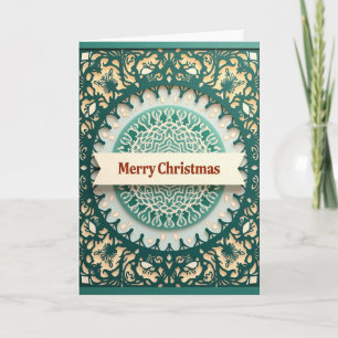 Tarjeta de Navidad con Arte en Capas
