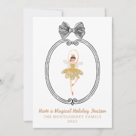 Tarjeta de Navidad con Bailarín de Cascanueces