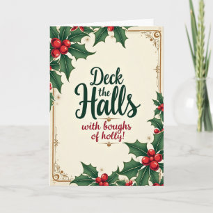 Tarjeta de Navidad con Caligrafía Elegante