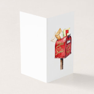 Tarjeta de Navidad con Cartas Personalizadas para 