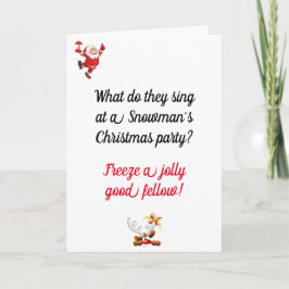 Tarjeta de Navidad con chiste de papá divertido