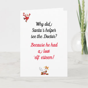 Tarjeta de Navidad con chiste de papá divertido