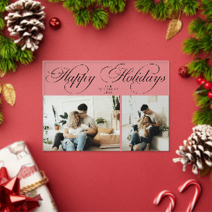 Tarjeta de Navidad con Collage de Fotos Familiares
