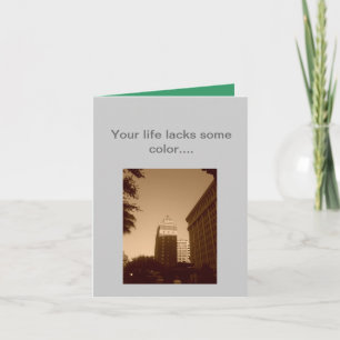 Tarjeta de navidad con color