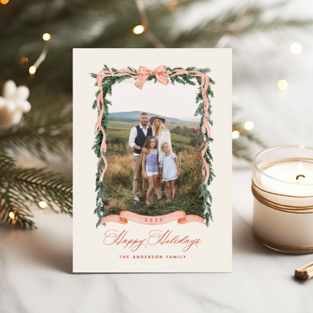 Tarjeta de Navidad con Corona de Fotos (Subido por el creador)