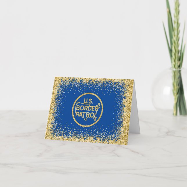 Tarjeta de Navidad con el logo brillante de la Pat (Anverso)