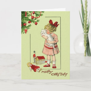 Tarjeta de Navidad con el niño dulce… - Modificado