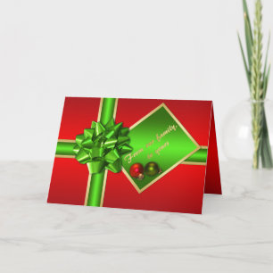 Tarjeta de Navidad con el parte movible de la foto