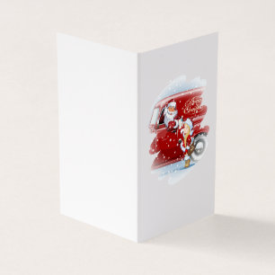 Tarjeta de navidad con el personalizado Snow Maide