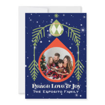 Tarjeta de Navidad con Encanto de Antiguo Mundo