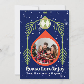 Tarjeta de Navidad con Encanto de Antiguo Mundo