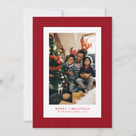 Tarjeta de Navidad con estampado de dientes de per