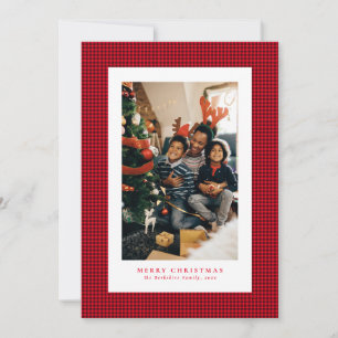 Tarjeta de Navidad con estampado de dientes de per