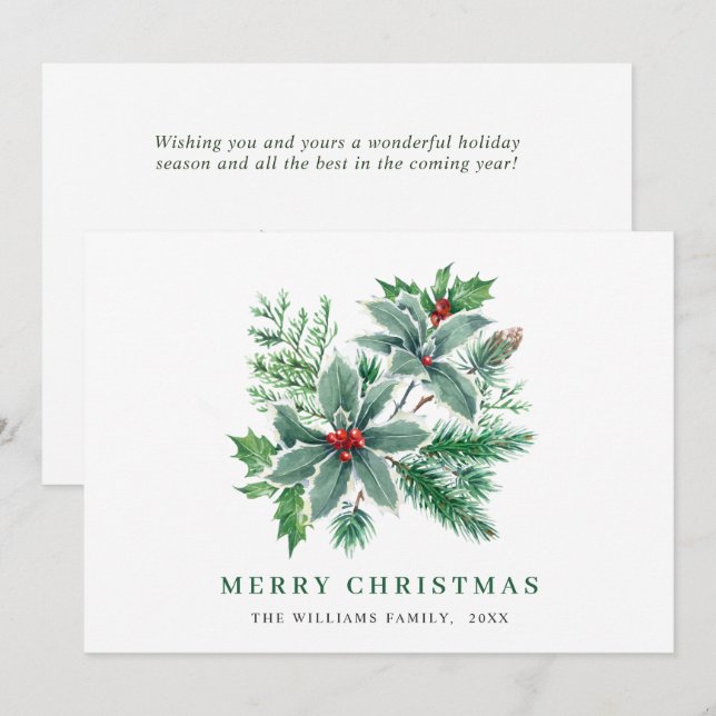 Tarjeta de Navidad con Felicitaciones de Agua Fest (Anverso / Reverso)