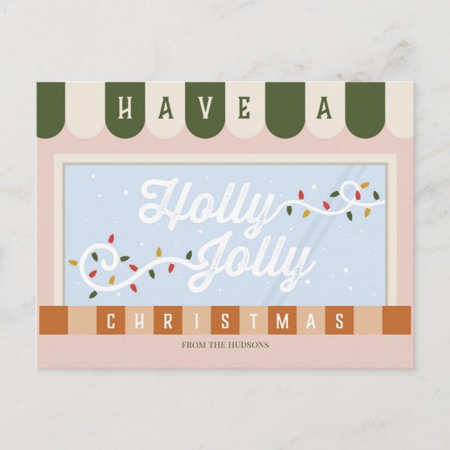 Tarjeta de Navidad con Feliz Navidad (Anverso)