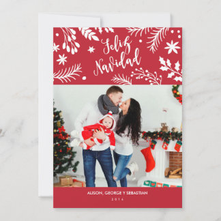 Tarjeta de Navidad con foto