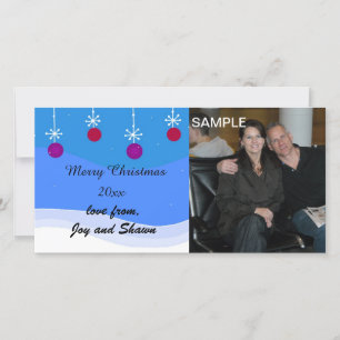 Tarjeta de Navidad con Foto
