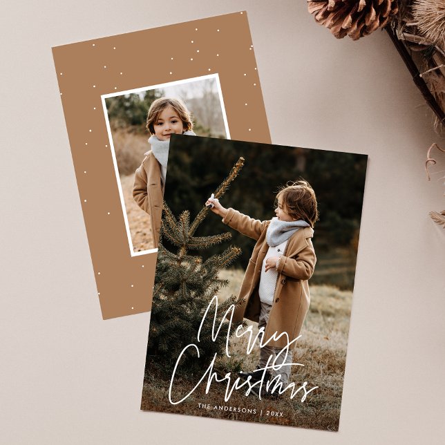 Tarjeta de Navidad con Foto 2 Escritura a Mano (Subido por el creador)