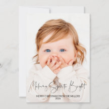 Tarjeta de Navidad con Foto Adorable 'Making Spiri