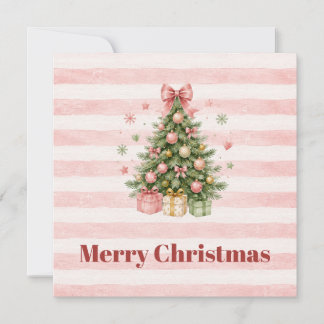 Tarjeta de Navidad con Foto de Árbol de Navidad co