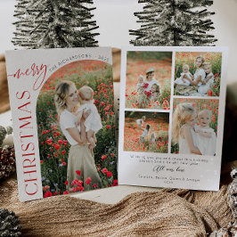 Tarjeta de Navidad con Foto de Arco Clásica