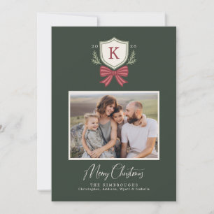Tarjeta de Navidad con foto de arco de cresta de m