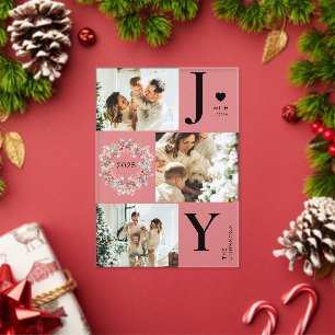 Tarjeta de Navidad con Foto de Bayas de Acebo Rojo